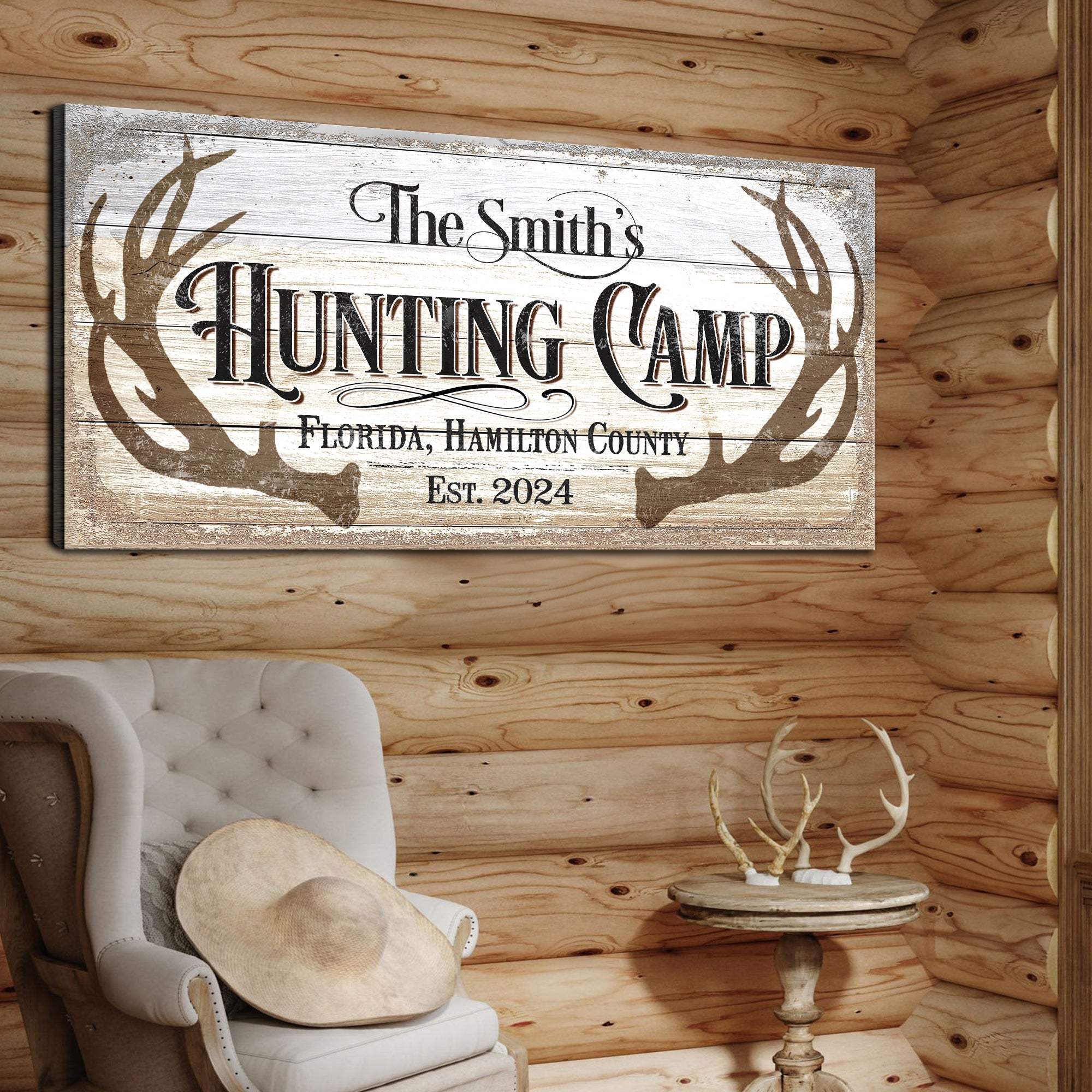 Hunting Camp Family Sign - Tailored Canvases - Flyclothing LLC