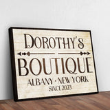 Boutique Sign IV - Tailored Canvases - Flyclothing LLC