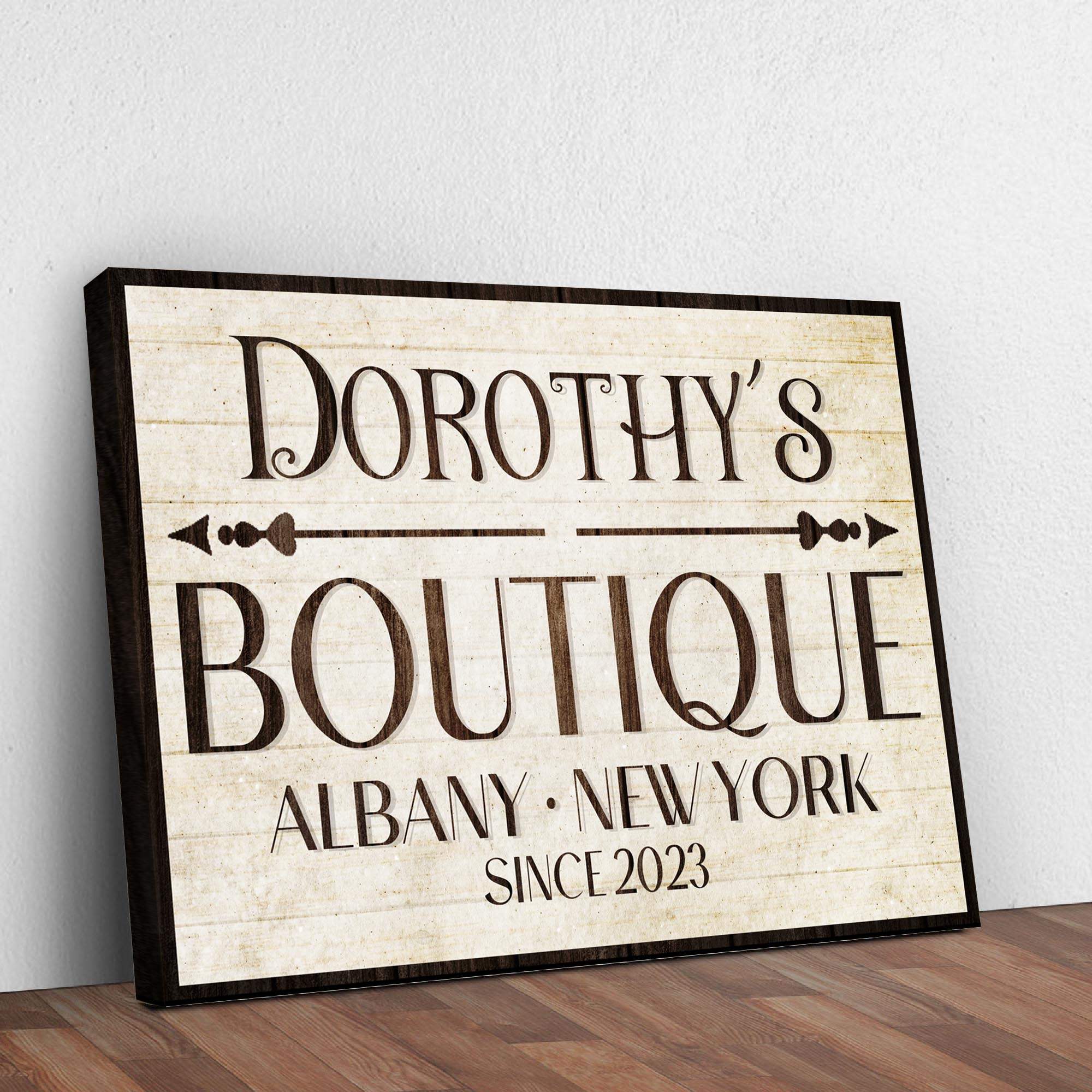 Boutique Sign IV - Tailored Canvases - Flyclothing LLC