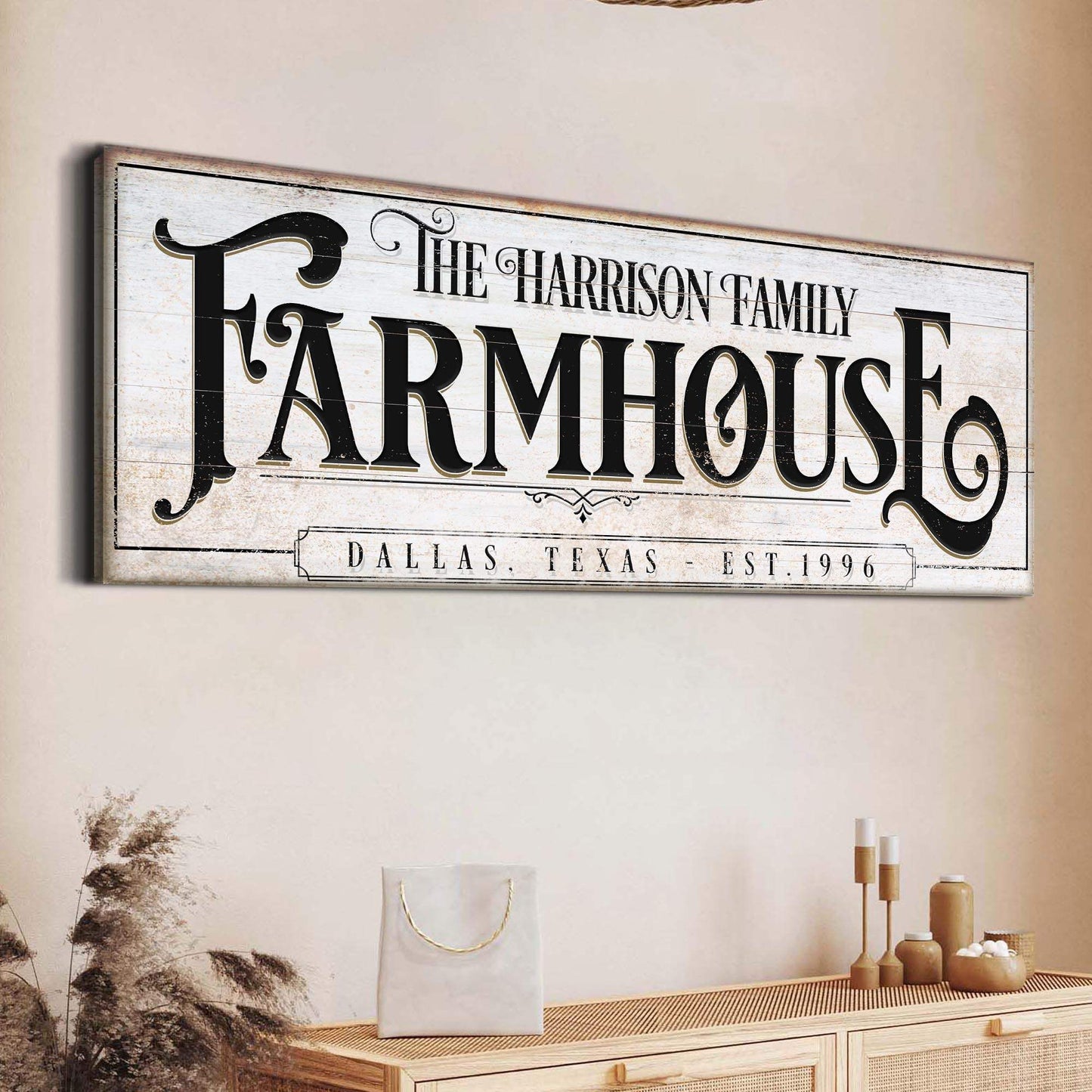 Vintage Rust Farmhouse Sign - Tailored Canvases - Flyclothing LLC