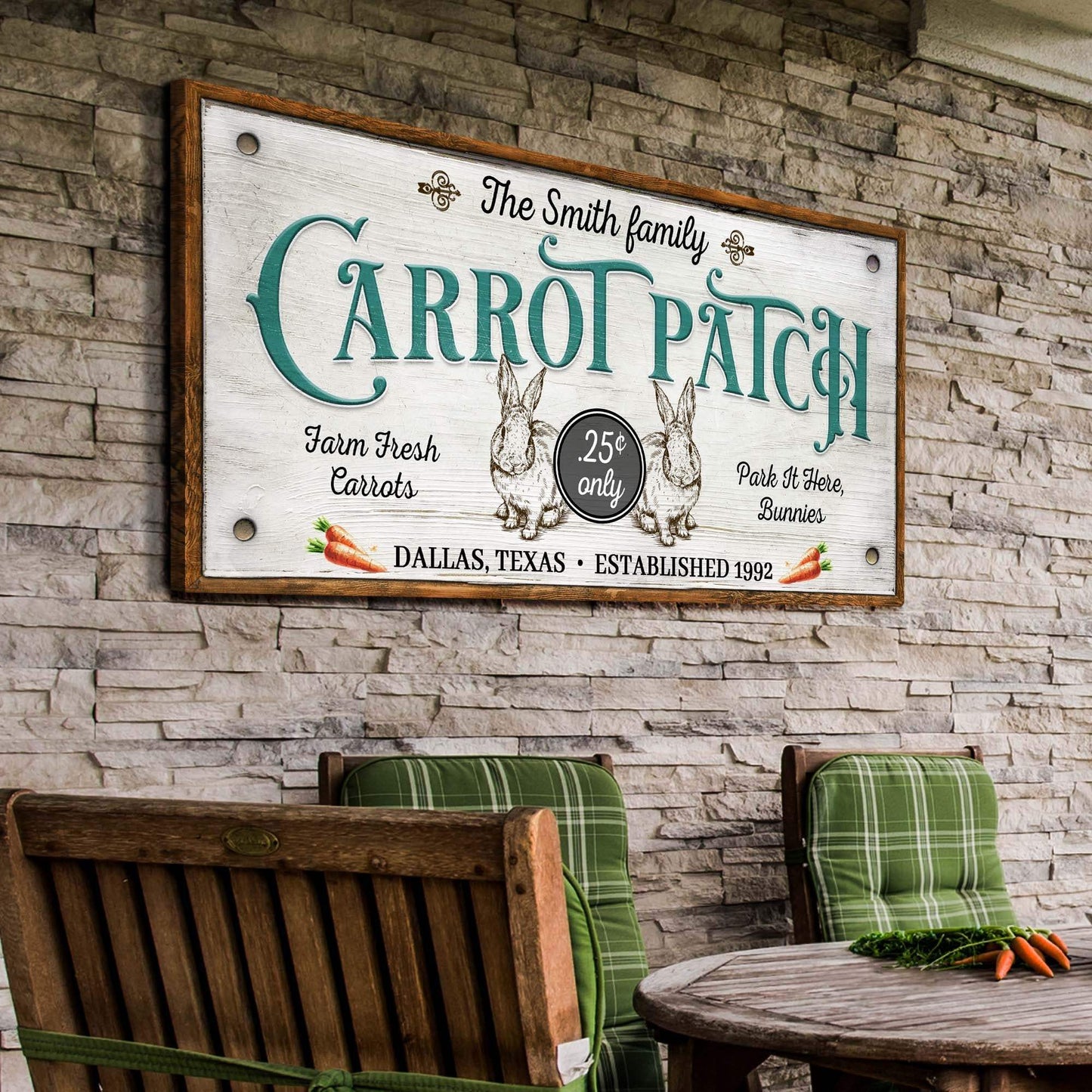 Farm Fresh Carrot Patch Sign II - Tailored Canvases - Flyclothing LLC