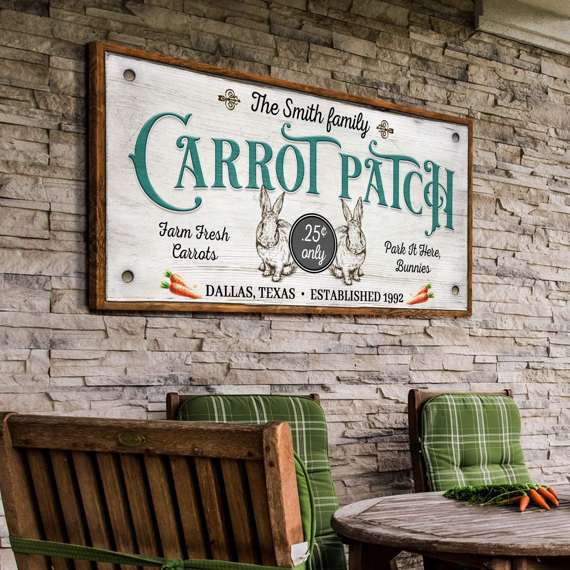 Farm Fresh Carrot Patch Sign II - Tailored Canvases - Flyclothing LLC