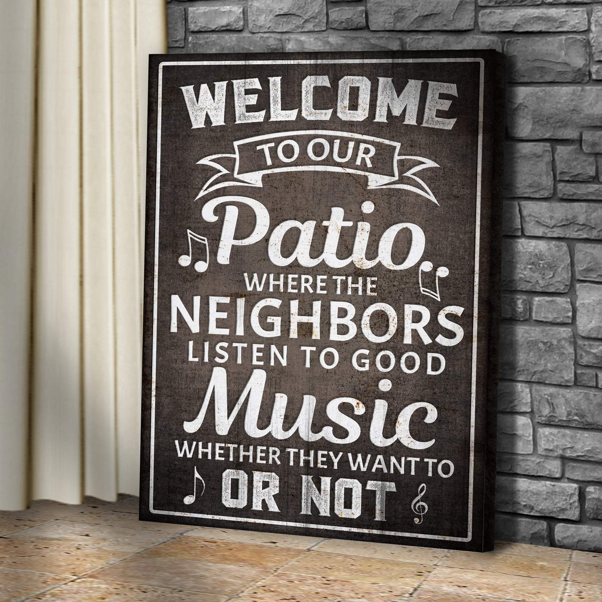 Welcome To Our Patio Sign II - Tailored Canvases - Flyclothing LLC