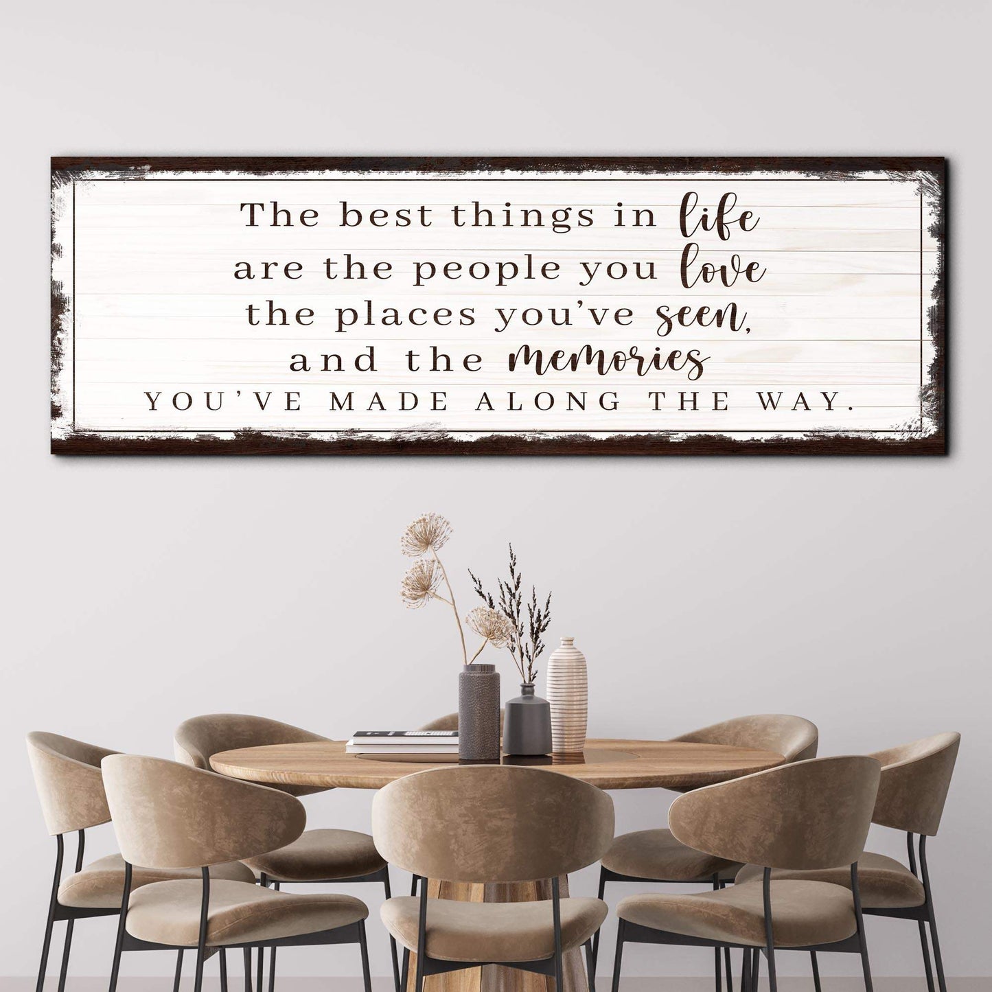 The Best Things In Life Sign VII - Tailored Canvases - Flyclothing LLC