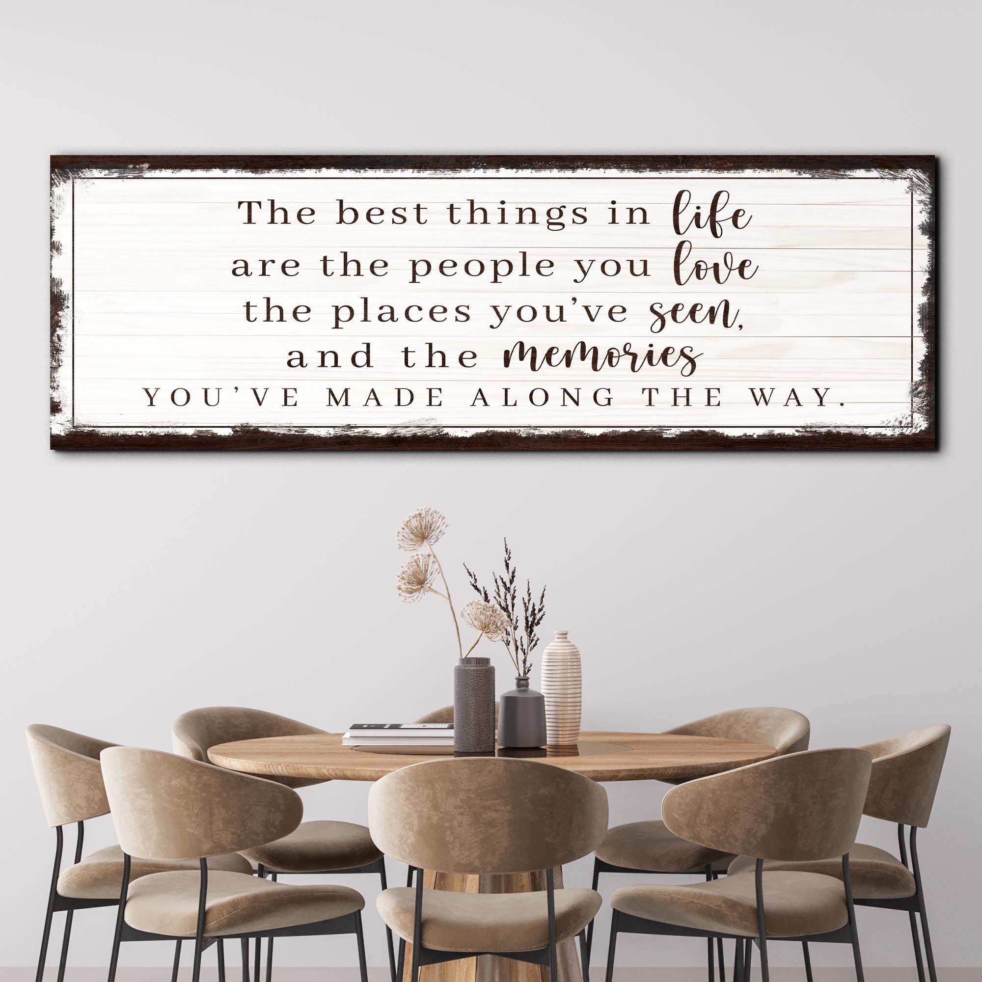 The Best Things In Life Sign VII - Tailored Canvases - Flyclothing LLC
