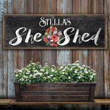 Personalized She Shed Sign VI - Tailored Canvases - Flyclothing LLC