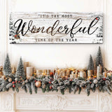 It's the most Wonderful Time of the Year Christmas Sign V - Tailored Canvases - Flyclothing LLC