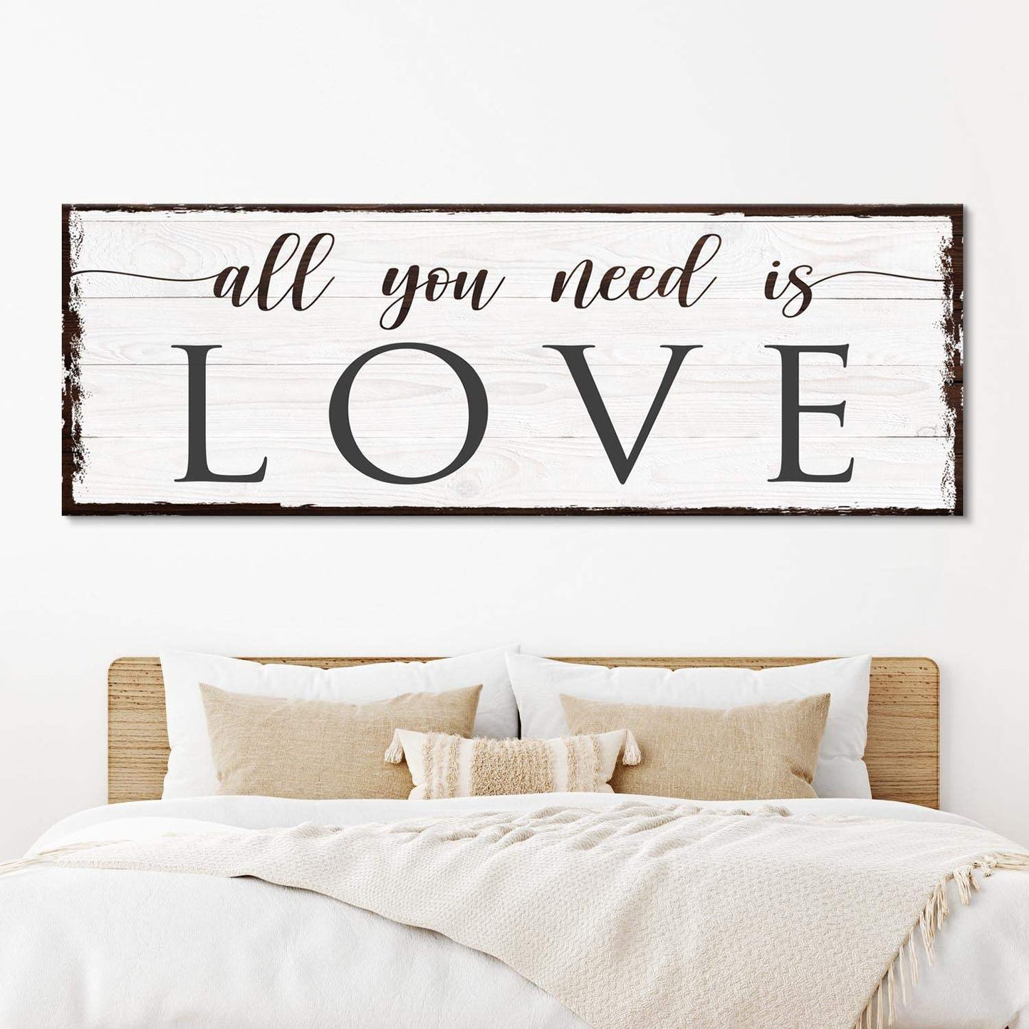 All You Need Is Love Sign - Tailored Canvases - Flyclothing LLC