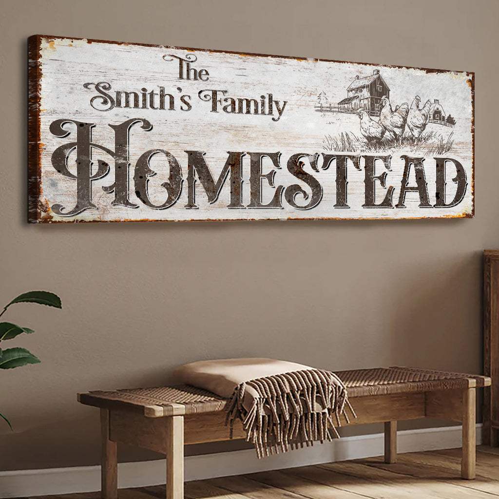 Family Homestead Sign II - Tailored Canvases - Flyclothing LLC