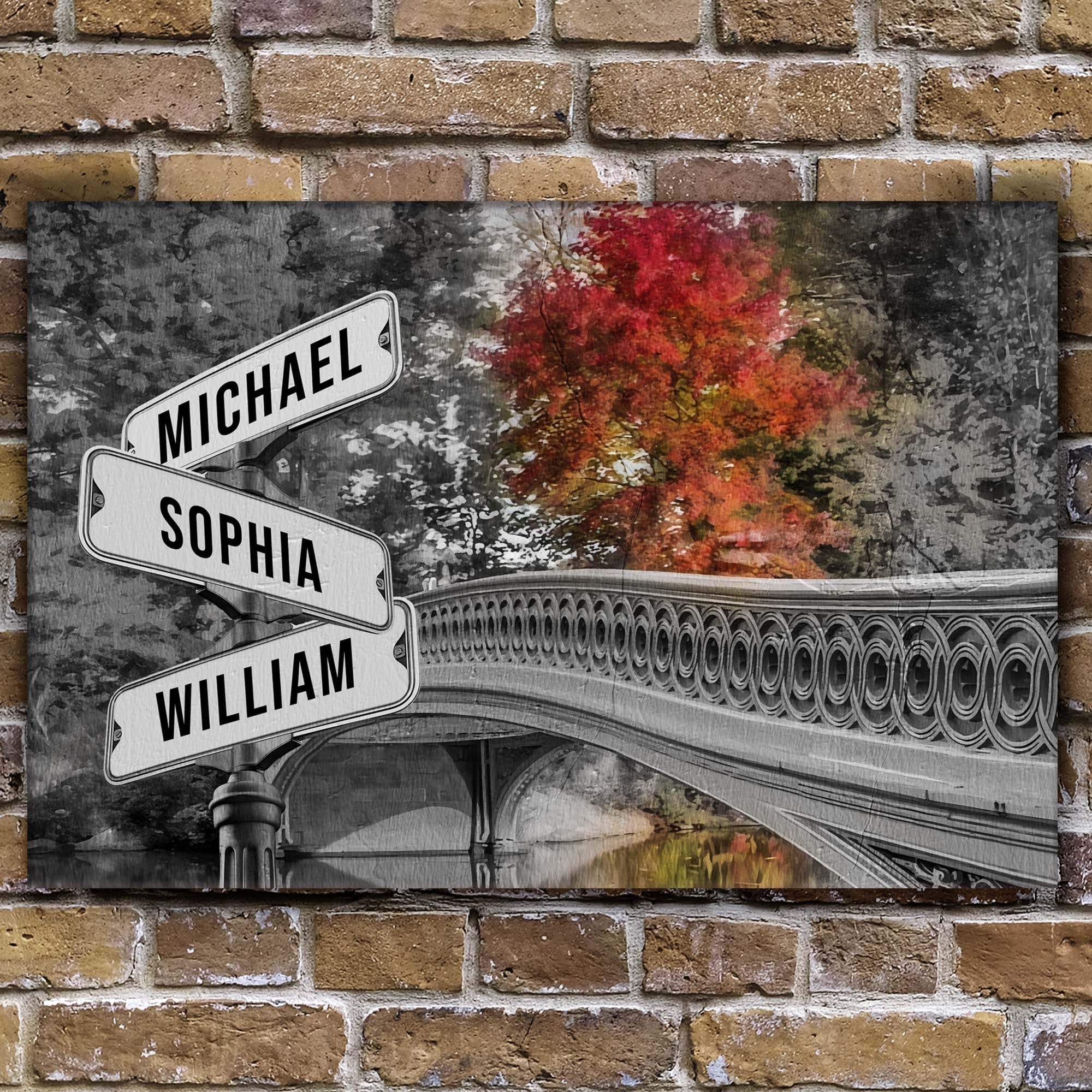 Autumn Bridge Family Names Sign - Tailored Canvases - Flyclothing LLC