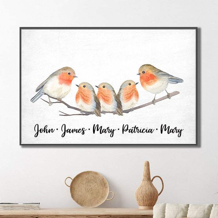 Family Flock of Birds Sign - Tailored Canvases - Flyclothing LLC