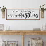 Do Not Be Anxious About Anything Faith Sign III - Tailored Canvases - Flyclothing LLC