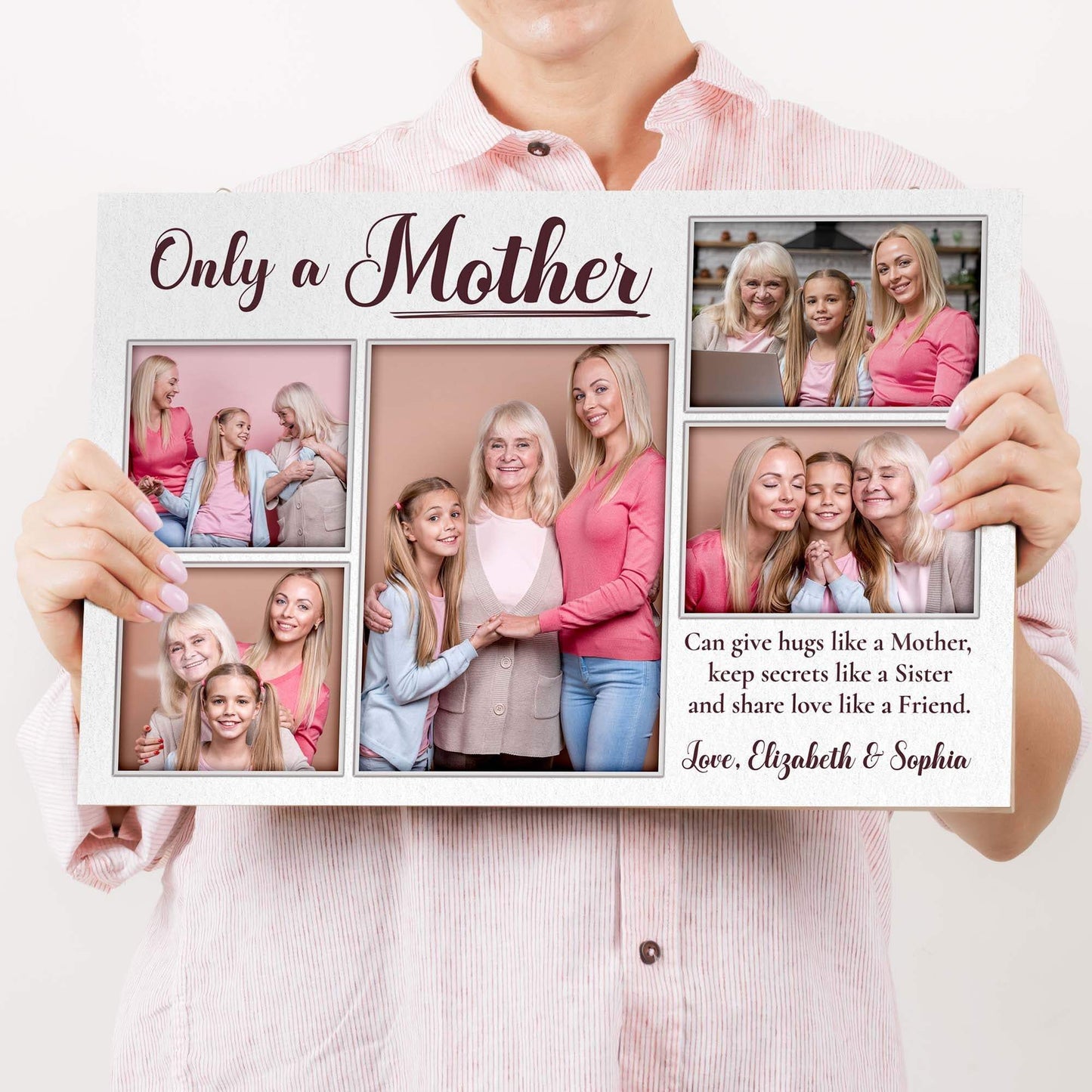 Mother's Day Sign Only A Mother - Tailored Canvases - Flyclothing LLC