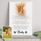 Pet Memorial Sign I'm Right Here In Your Heart - Tailored Canvases - Flyclothing LLC