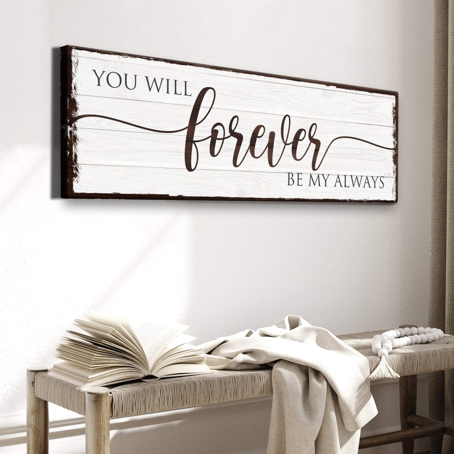Forever Be My Always Sign - Tailored Canvases - Flyclothing LLC