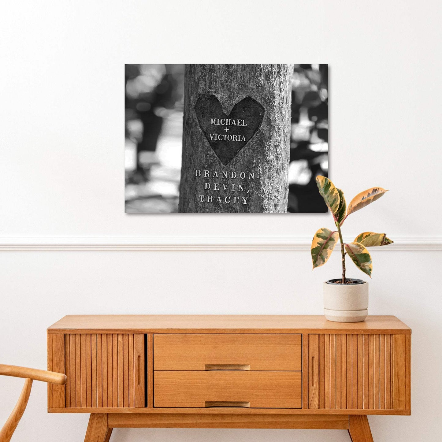 Tree Trunk Family Names Sign - Tailored Canvases - Flyclothing LLC