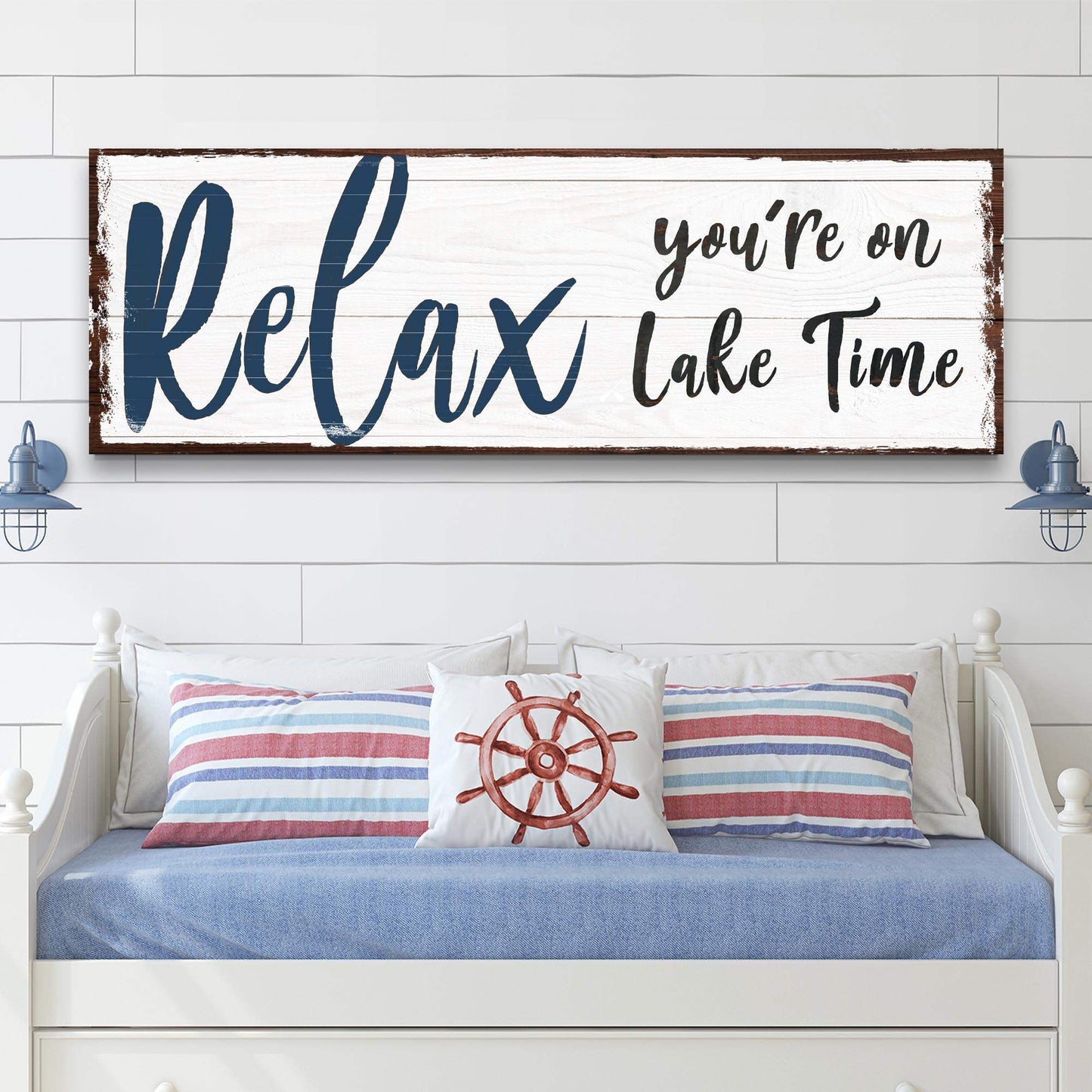 Relax You're on Lake Time Sign IV - Tailored Canvases - Flyclothing LLC