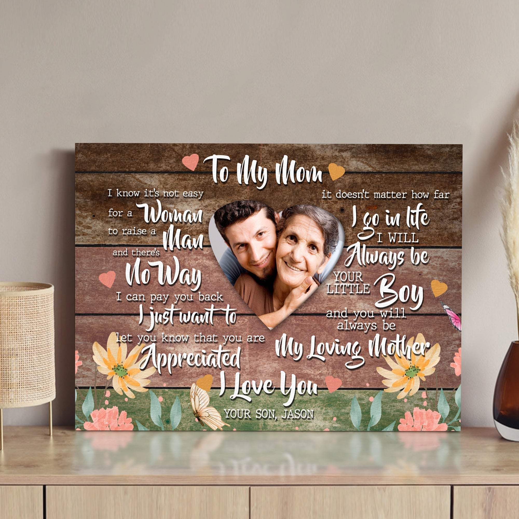 Mother's Day Sign Always My Loving Mother - Tailored Canvases - Flyclothing LLC