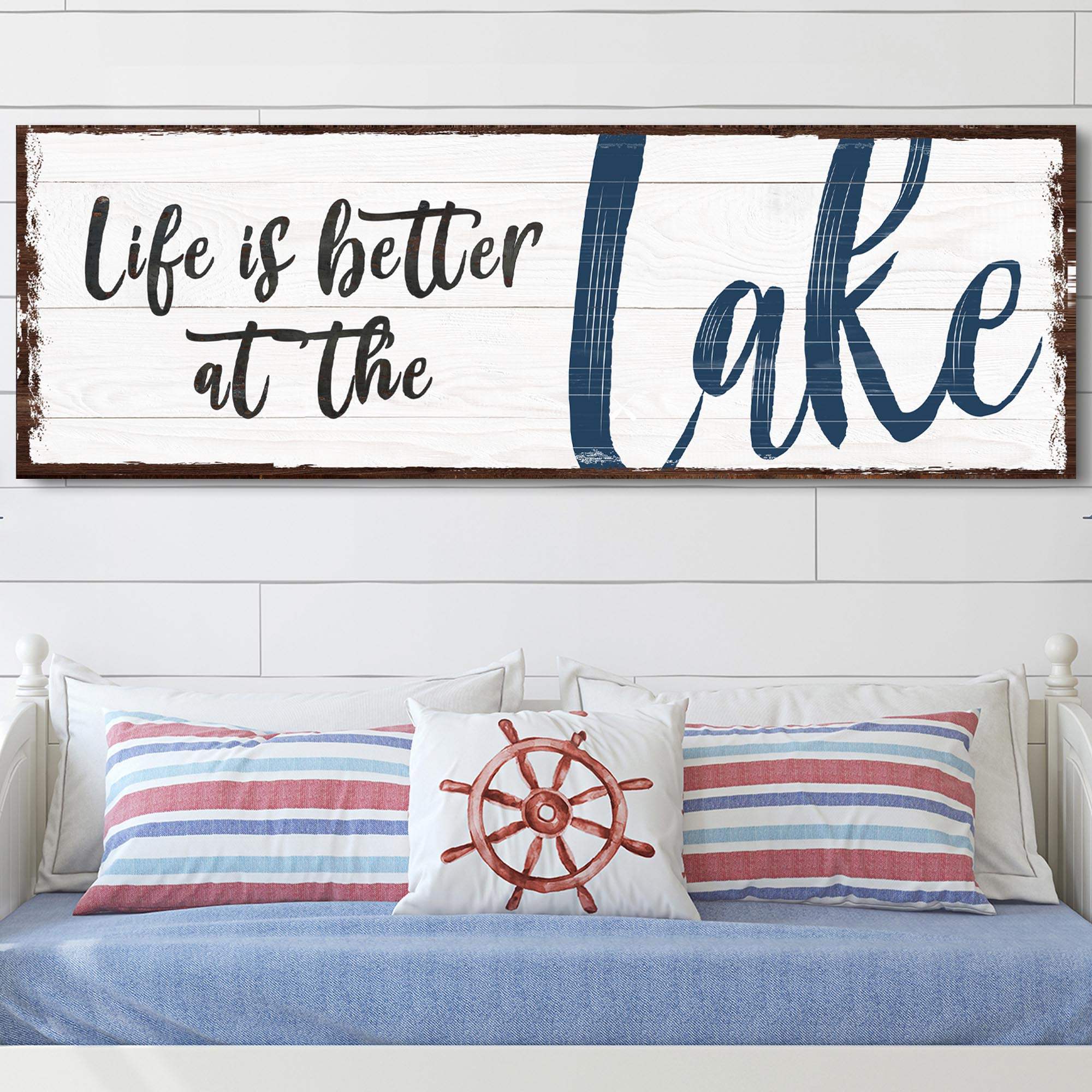Life Is Better At The Lake Sign II - Tailored Canvases - Flyclothing LLC