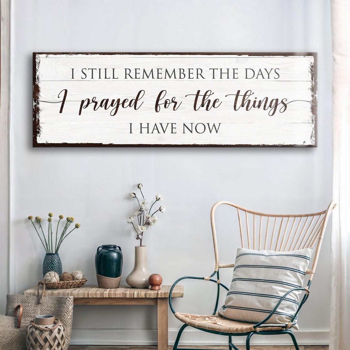 Prayed for the Things I have Now Faith Sign - Tailored Canvases - Flyclothing LLC