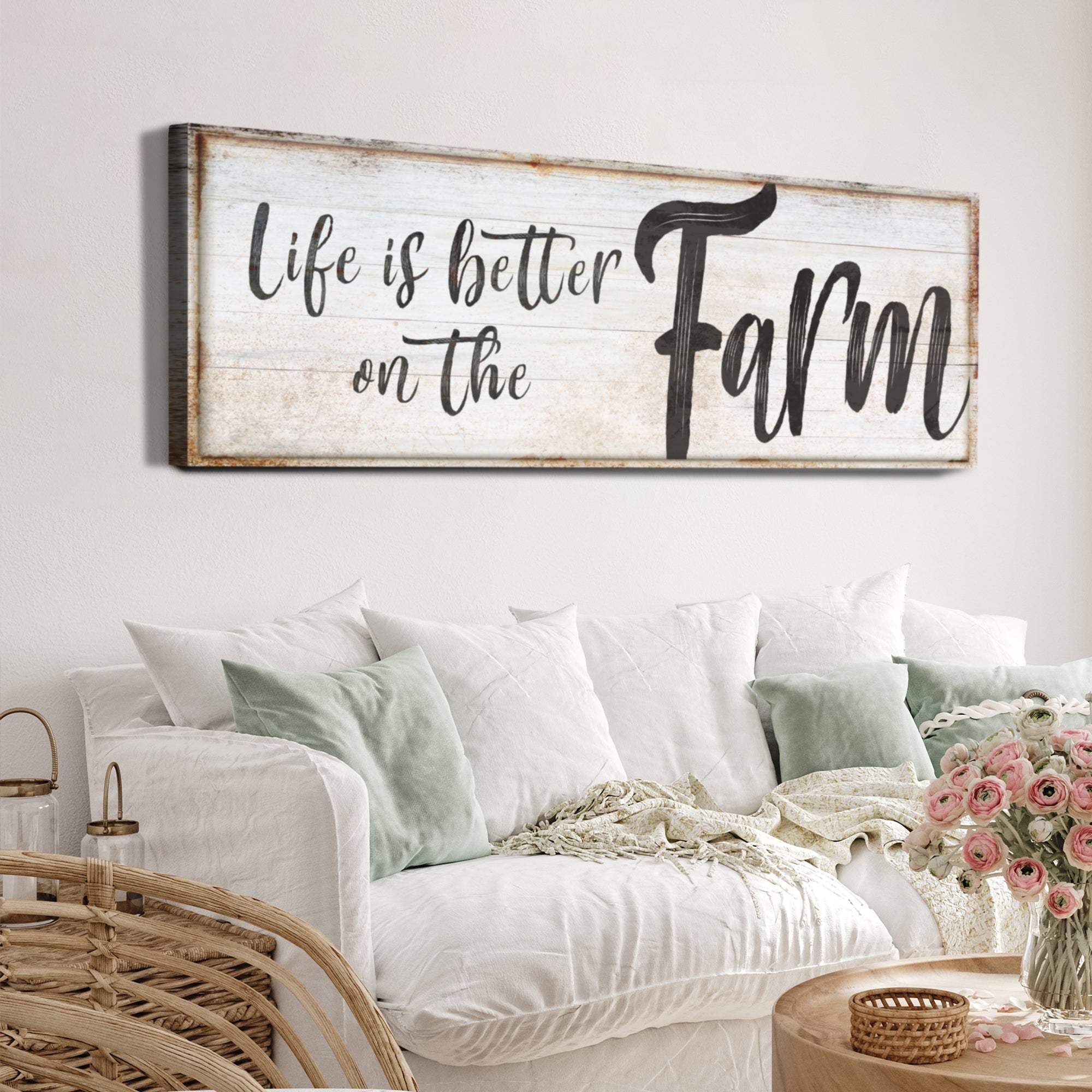 Life Is Better On The Farm Sign VIII - Tailored Canvases - Flyclothing LLC