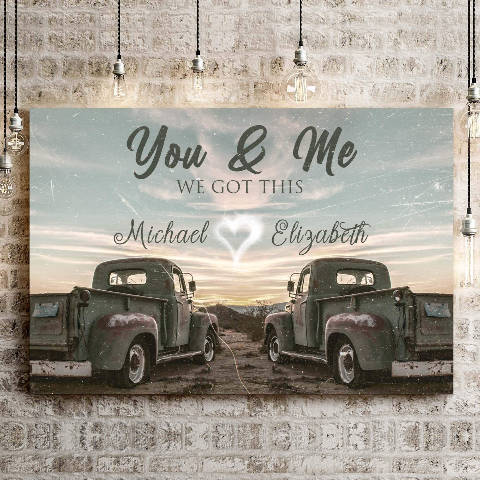 Vintage Truck Themed We Got This Couple Sign - Tailored Canvases - Flyclothing LLC
