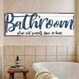 Please Seat Yourself Bathroom Sign II - Tailored Canvases - Flyclothing LLC