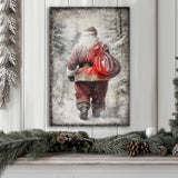 Vintage Christmas Santa Claus Wall Art III - Tailored Canvases - Flyclothing LLC