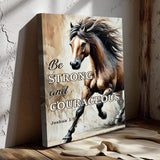 Be Strong And Courageous Faith Sign V - Tailored Canvases - Flyclothing LLC
