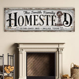 Vintage Rust Homestead Sign - Tailored Canvases - Flyclothing LLC