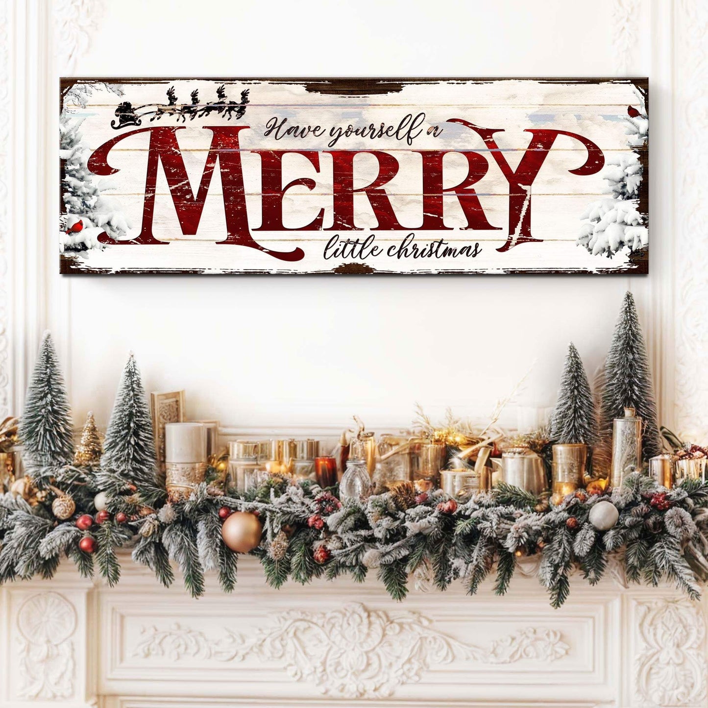 Have Yourself a Merry Little Christmas Sign VIII - Tailored Canvases - Flyclothing LLC
