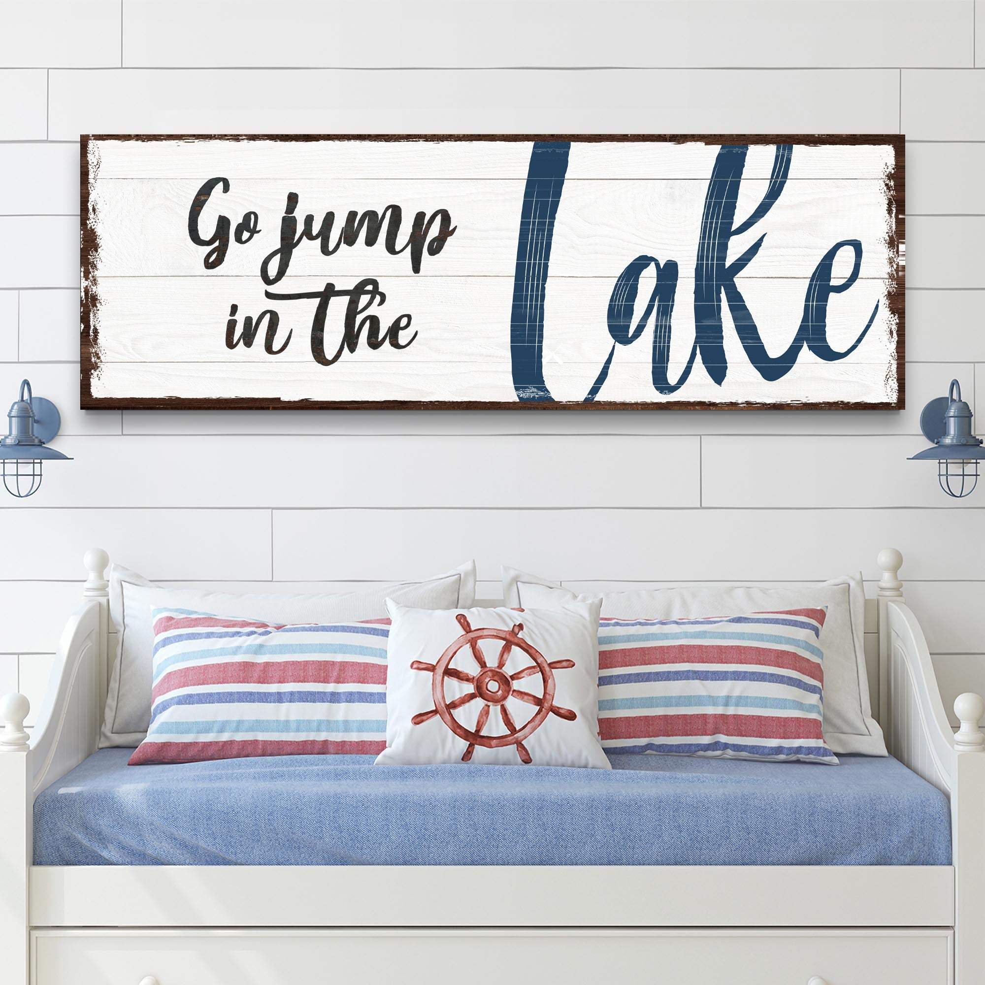 Go Jump In The Lake Sign II - Tailored Canvases - Flyclothing LLC