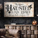 The Haunted Elixir Lounge Halloween Sign II - Tailored Canvases - Flyclothing LLC