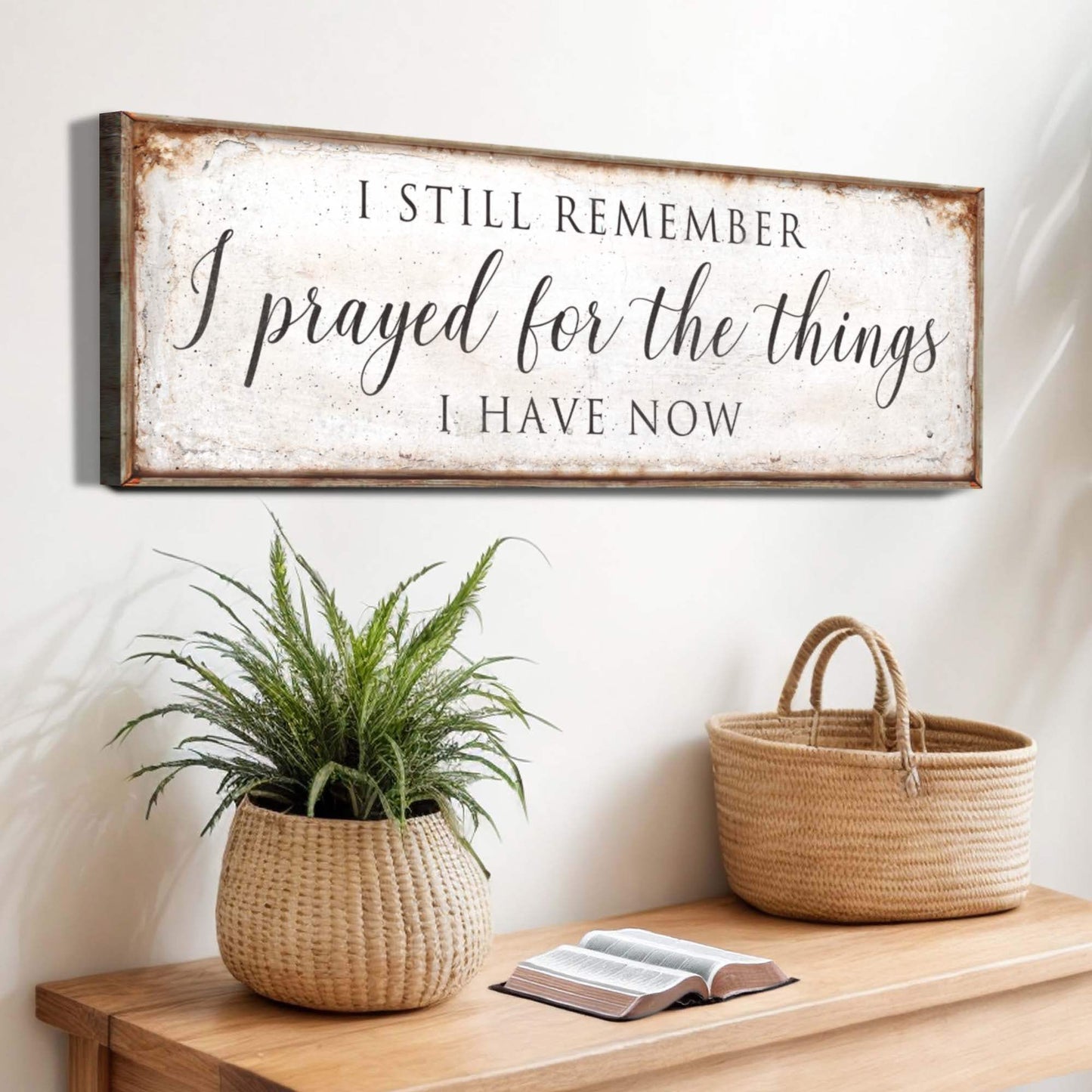 Prayed For The Things I Have Now Faith Sign II - Tailored Canvases - Flyclothing LLC