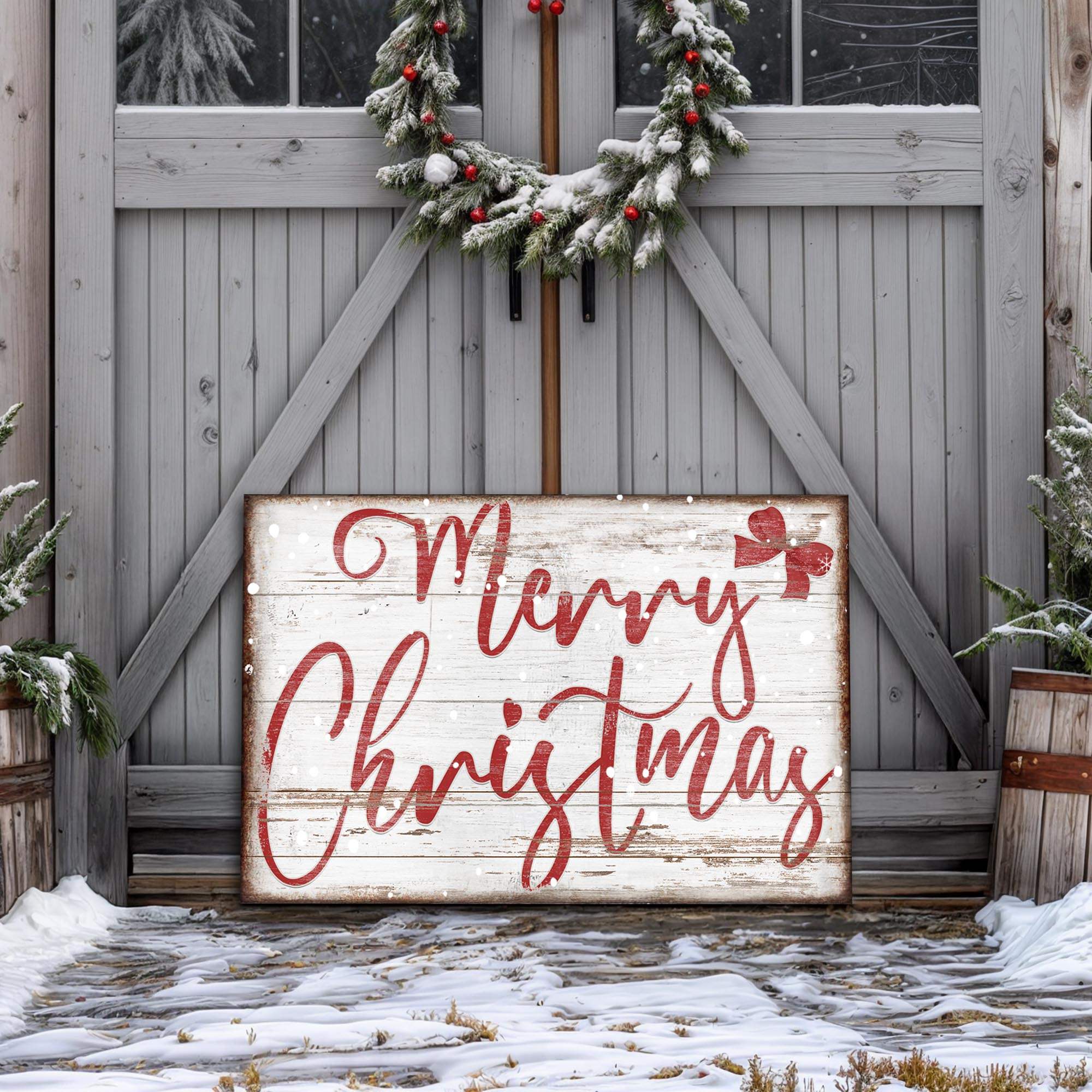 Merry Christmas Sign X - Tailored Canvases - Flyclothing LLC