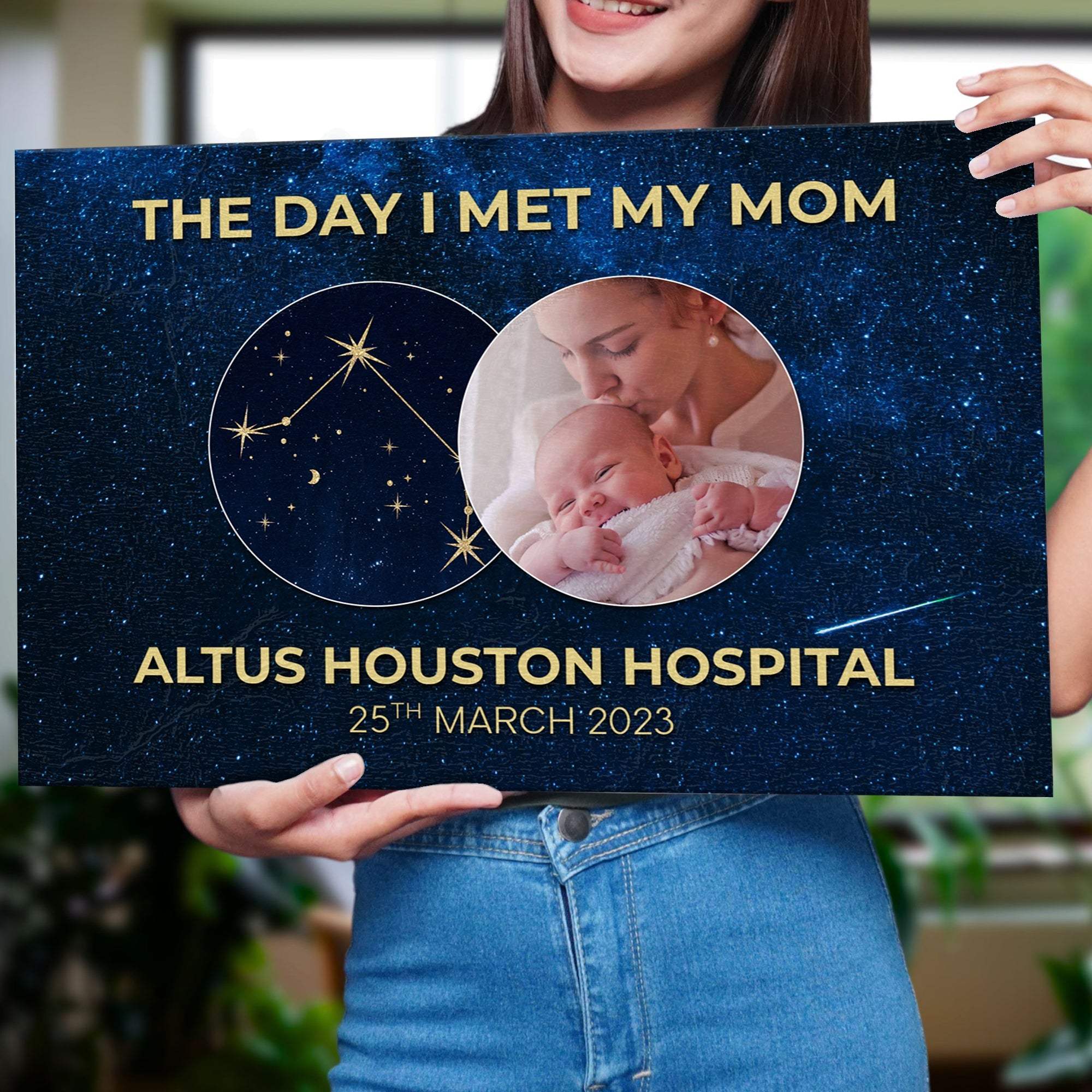 Mother's Day Sign The Day I Met My Mom - Tailored Canvases - Flyclothing LLC