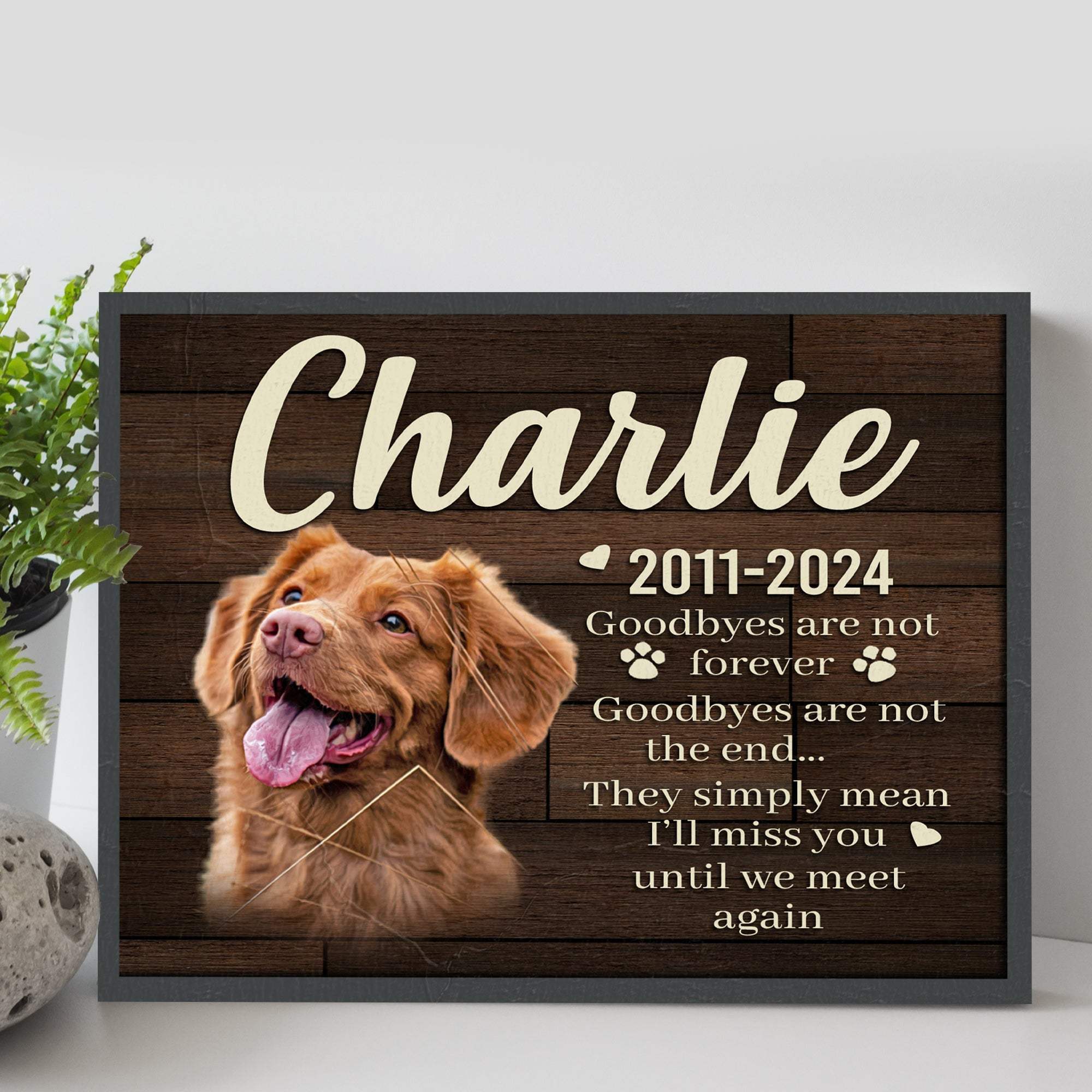 Pet Memorial Sign VIII - Tailored Canvases - Flyclothing LLC
