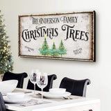 Family Christmas Tree Farm Sign III - Tailored Canvases - Flyclothing LLC