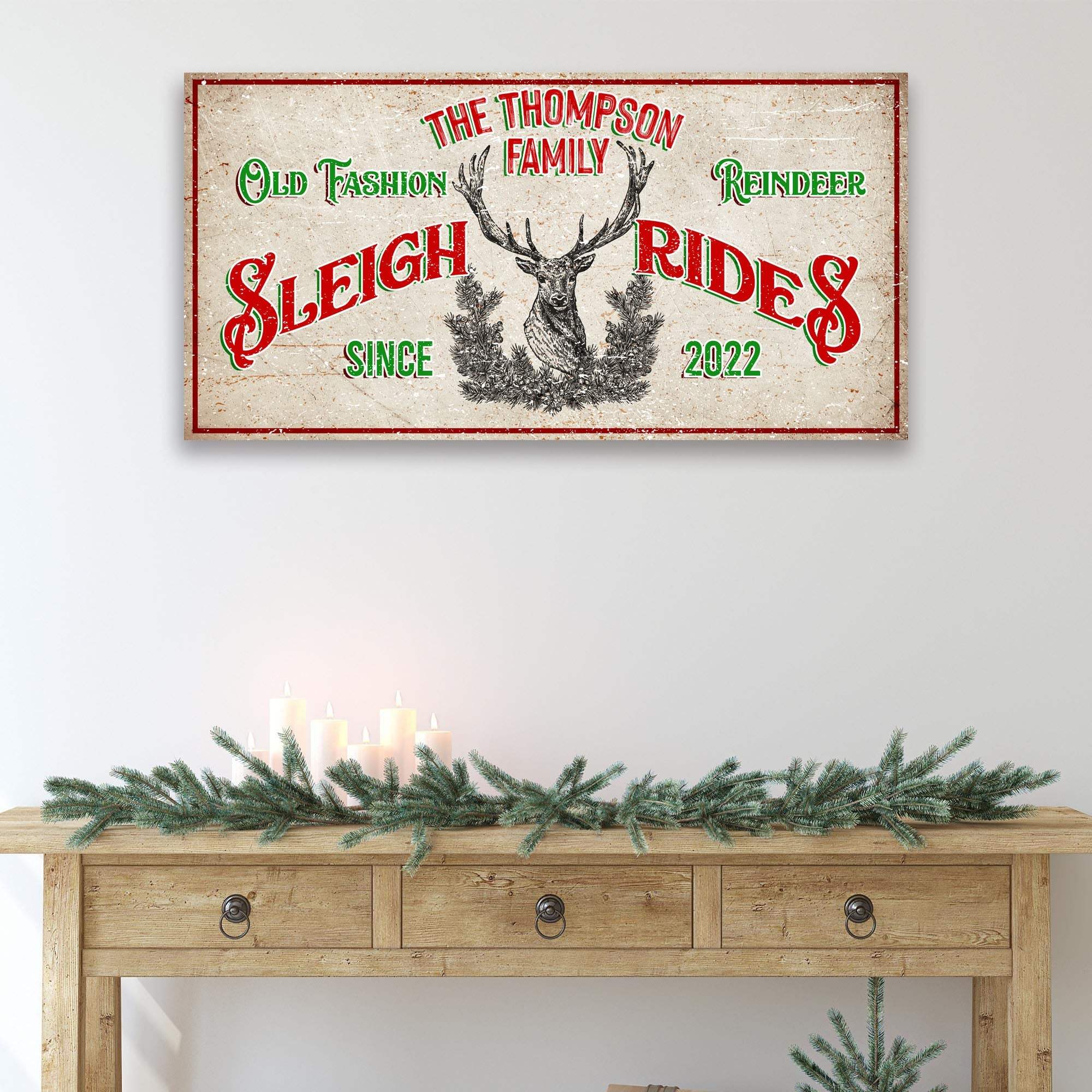 Christmas Reindeer Sign - Tailored Canvases - Flyclothing LLC