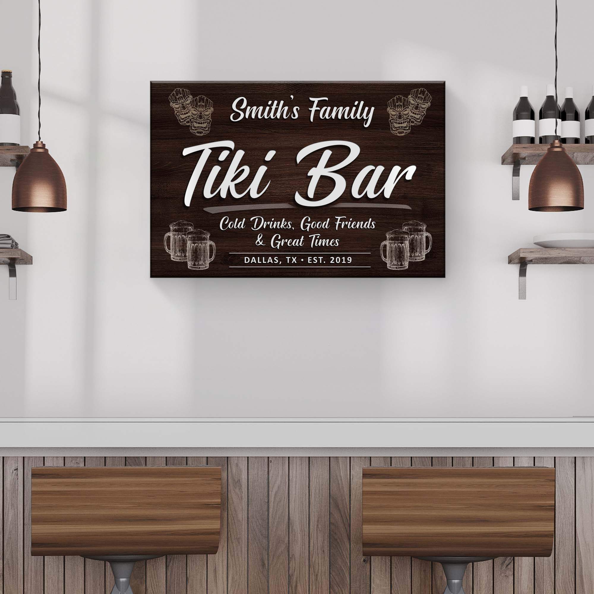 Tiki Bar Sign IV - Tailored Canvases - Flyclothing LLC