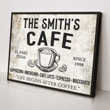 Cafe Sign IV - Tailored Canvases - Flyclothing LLC