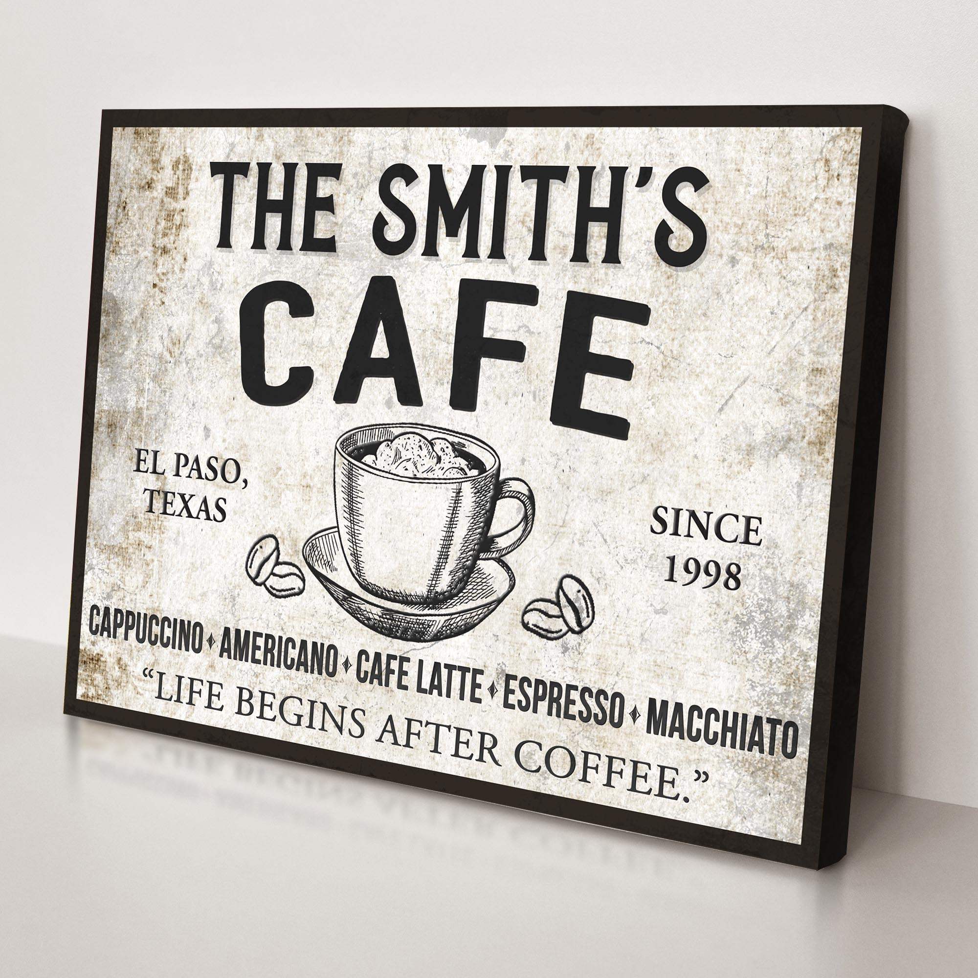 Cafe Sign IV - Tailored Canvases - Flyclothing LLC