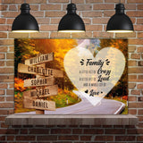 A Lot of Love Family Names Sign II - Tailored Canvases - Flyclothing LLC