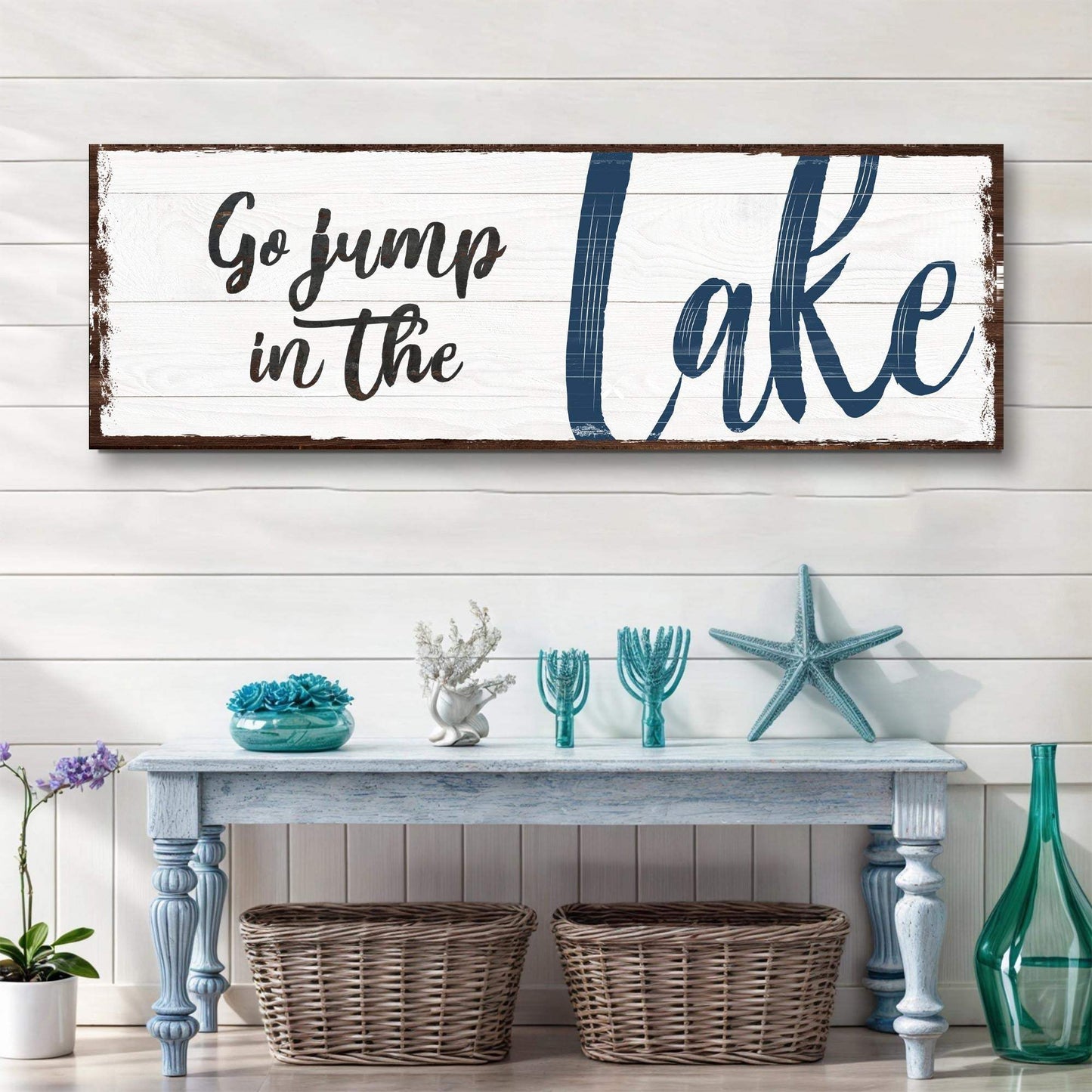 Go Jump In The Lake Sign II - Tailored Canvases - Flyclothing LLC
