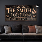 Personalized Theater Sign V - Tailored Canvases - Flyclothing LLC