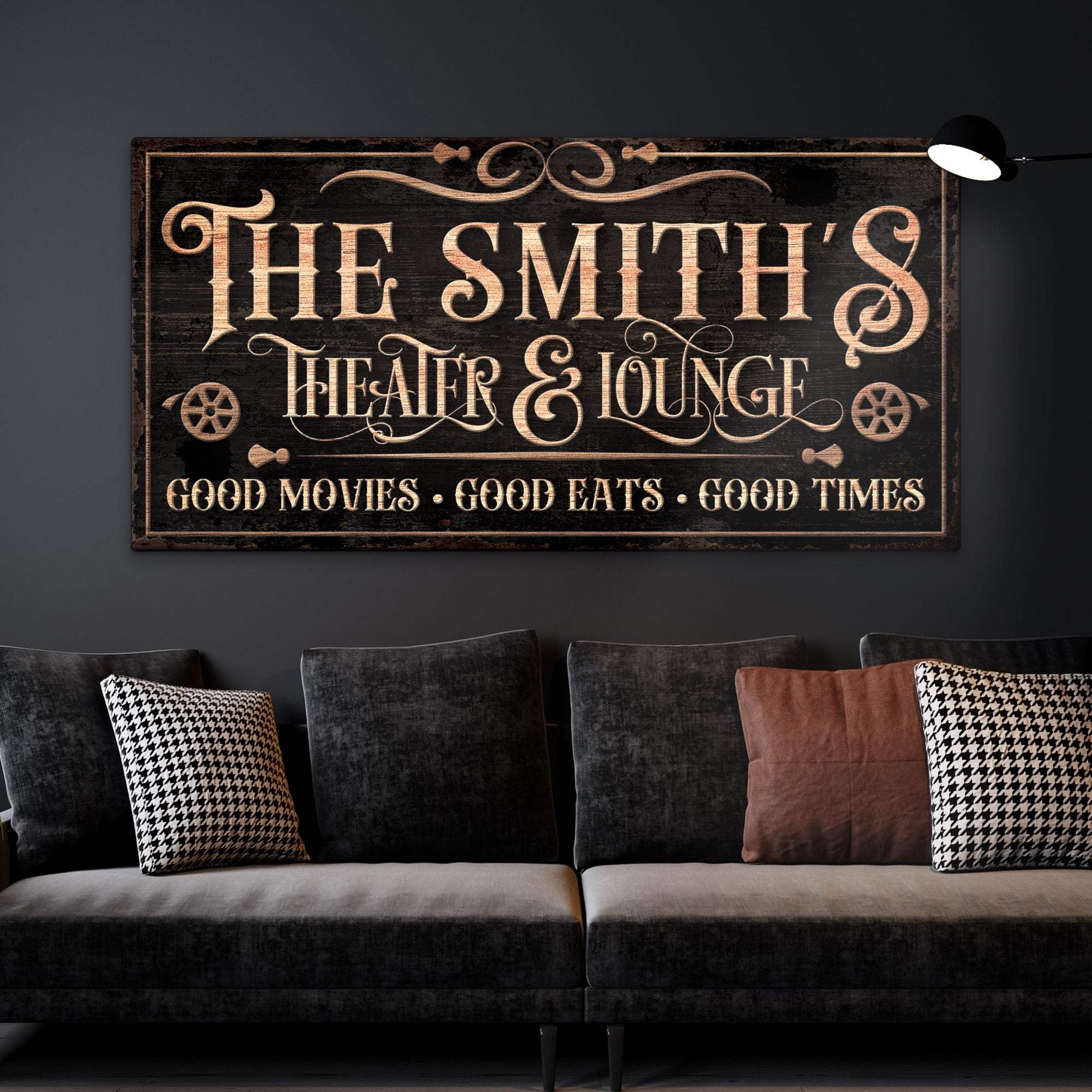 Personalized Theater Sign V - Tailored Canvases - Flyclothing LLC