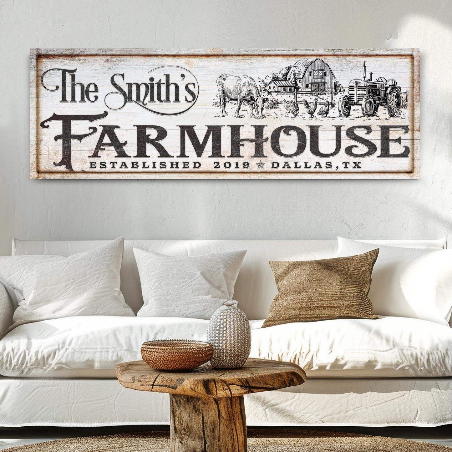 Vintage Rust Farmhouse Sign II - Tailored Canvases - Flyclothing LLC