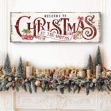 Family Welcome To Christmas Sign II - Tailored Canvases - Flyclothing LLC