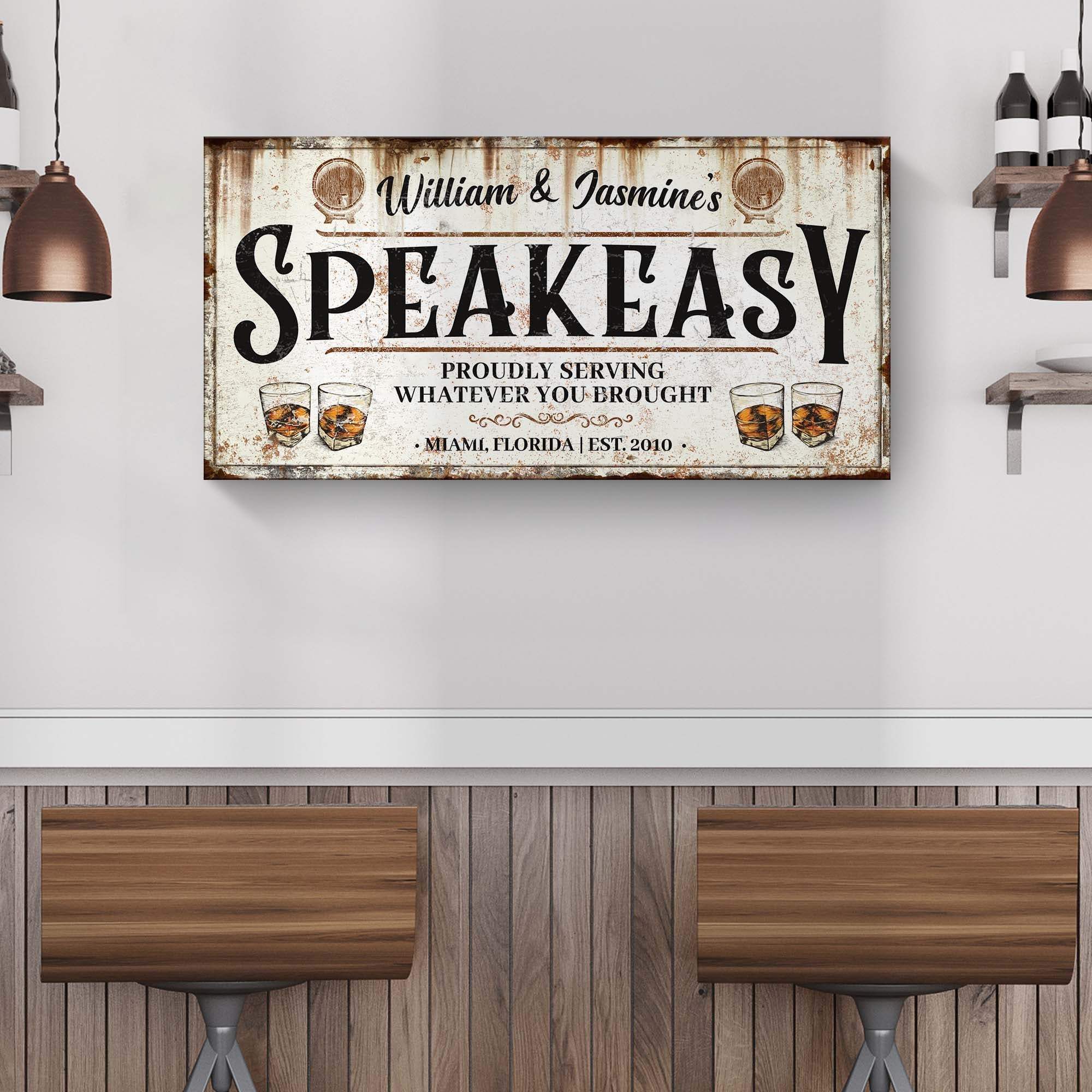 Speakeasy Sign V - Tailored Canvases - Flyclothing LLC