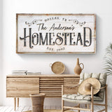 Homestead Sign VII - Tailored Canvases - Flyclothing LLC